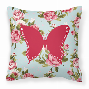Butterfly Shabby Chic Fabric Decorative Pillow - 615872546152