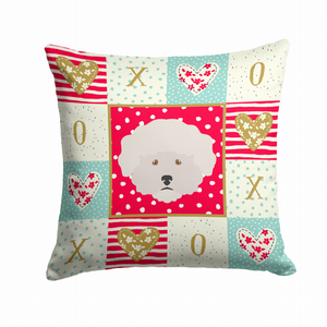 Dog Face Art Love Design Fabric Decorative Pillow - 194030124017