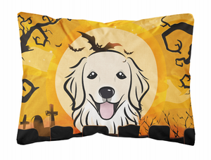 Halloween Dog Art Canvas Fabric Decorative Pillow - 638508129109