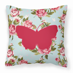 Butterfly Shabby Chic Fabric Decorative Pillow - 615872546244