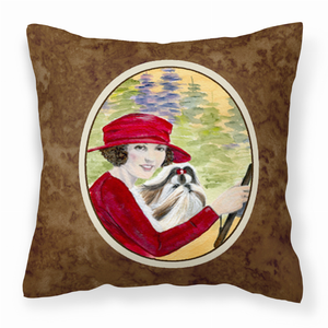 Dog Portrait/Landscape Painting Fabric Decorative Pillow - 615872505395