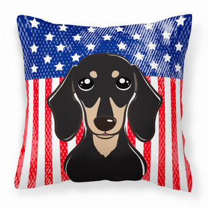 USA Design with Dog Fabric Decorative Pillow - 638508244499