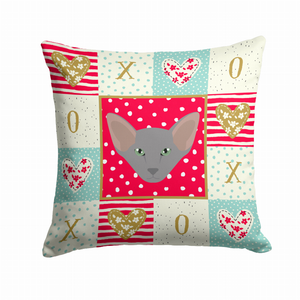 Cat Face Love Fabric Decorative Pillow - 194030119976