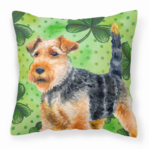 St Patrick's Design with Dog Fabric Decorative Pillow - 652259220021