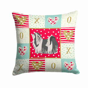 Love Design with Dog Fabric Decorative Pillow - 194030176177