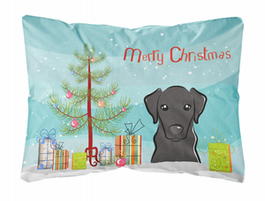 Christmas Tree and Dog Canvas Fabric Decorative Pillow - 638508145246