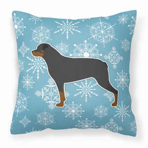 Winter Snowflake With Dog Fabric Decorative Pillow - 638508515490