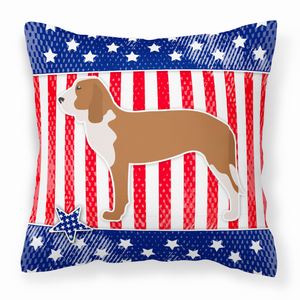 USA Design with Dog Fabric Decorative Pillow - 638508508744