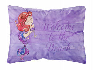 Mermaid Picture Canvas Fabric Decorative Pillow - 652259002726