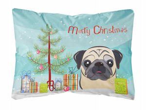 Christmas Tree and Dog Canvas Fabric Decorative Pillow - 638508145512