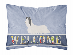 Welcome Dog Art Canvas Fabric Decorative Pillow Style 2 - 638508980809