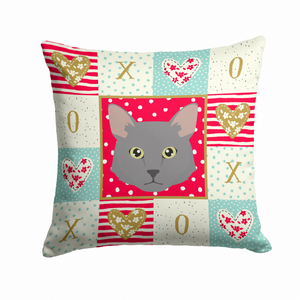 Cat Face Love Fabric Decorative Pillow - 194030119907