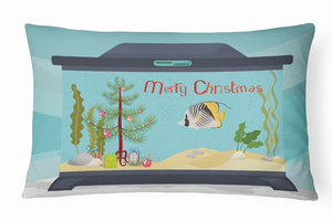 Carolines Treasures Sealife Art Merry Christmas Canvas Fabric Decorative Pillow, Canvas, 12x16 Inches, Indoor Display