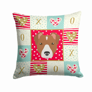 Dog Face Art Love Design Fabric Decorative Pillow - 194030124482