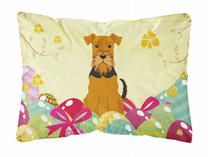 Easter Eggs Dog Art Canvas Fabric Decorative Pillow - 638508783233