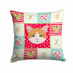 Cat Face Love Fabric Decorative Pillow - 194030119709