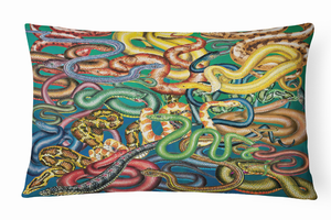 Amphibians & Reptiles Art Fabric Decorative Pillow - 194030387276