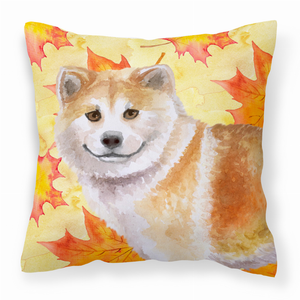 Fall Design with Dog Fabric Decorative Pillow - 652259220670