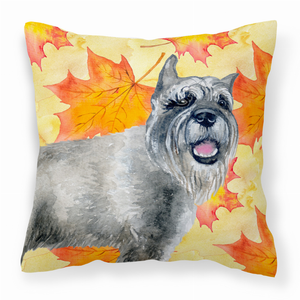 Dog With Fall Design Fabric Decorative Pillow - 652259223992