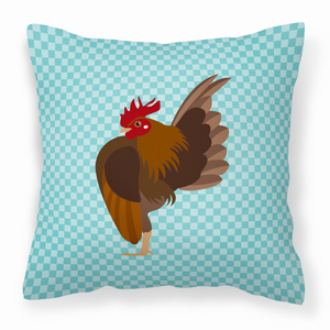 Blue Check Themed Fabric Decorative Pillow - 638508936219
