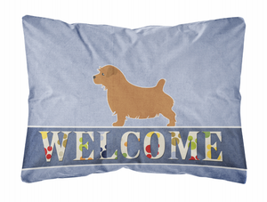 Welcome Dog Art Canvas Fabric Decorative Pillow - 638508702050