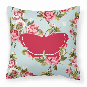 Butterfly Shabby Chic Fabric Decorative Pillow - 615872546169
