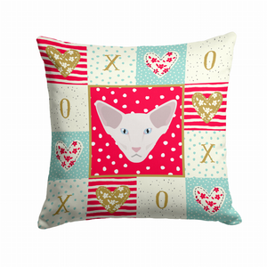 Cat Face Love Fabric Decorative Pillow - 194030119969