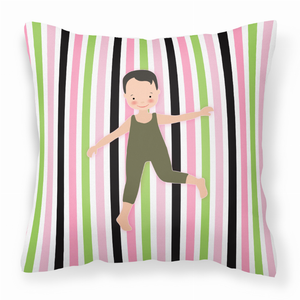 Ballerina Themed Fabric Decorative Pillow - 638508654861