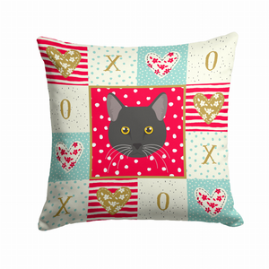 Cat Face Love Fabric Decorative Pillow - 194030119457