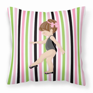 Ballerina Themed Fabric Decorative Pillow - 638508654823