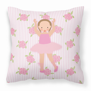 Ballerina Themed Fabric Decorative Pillow - 638508654922