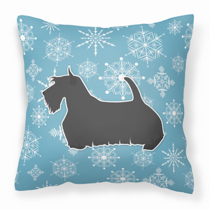 Winter Snowflake With Dog Fabric Decorative Pillow - 638508515520