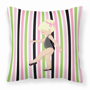 Ballerina Themed Fabric Decorative Pillow - 638508654649
