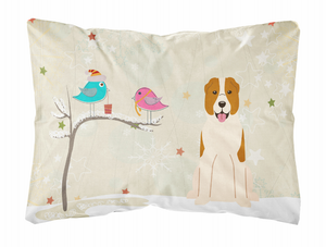 Christmas Presents between Friends Dog Art Canvas Fabric Decorative Pillow - 638508469212