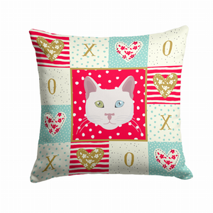 Cat Face Love Fabric Decorative Pillow - 194030119778