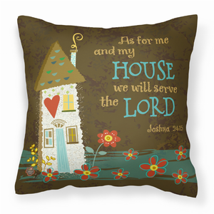 Carolines Treasures, Inc Quote Art Fabric Decorative Pillow, 14x14 Inches, 100% Polyester Premium