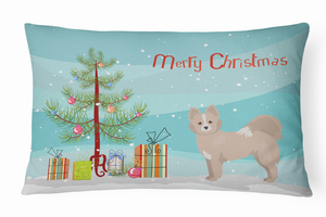 Christmas Tree Dog Art Canvas Fabric Decorative Pillow Style 2 - 194030036785