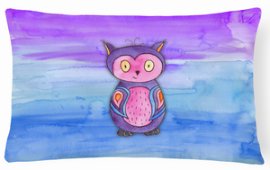 Watercolor Owl Art Canvas Fabric Decorative Pillow - 638508849717