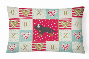 Dog Love Artwork Canvas Fabric Decorative Pillow - 194030279786