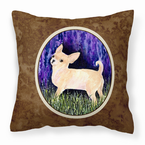 Starry Night Design with Dog Picture Fabric Decorative Pillow - 615872505234