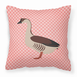Pink Check Themed Fabric Decorative Pillow - 638508935014