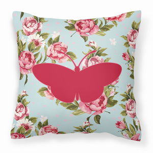 Butterfly Shabby Chic Fabric Decorative Pillow - 615872546220