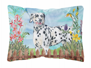 Spring Dog Art Canvas Fabric Decorative Pillow - 652259182619