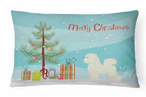 Christmas Tree Dog Art Canvas Fabric Decorative Pillow Style 2 - 194030035665