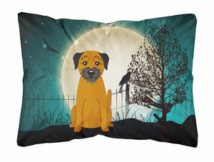 Halloween Dog Art Canvas Fabric Decorative Pillow - 638508466297