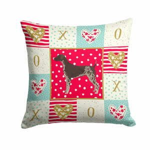 Love Design with Dog Fabric Decorative Pillow - Series 2 - 194030184769