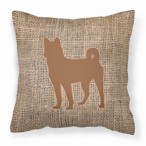 Dog Breed Burlap Fabric Decorative Pillow - 615872542291