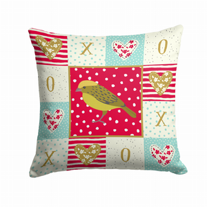 Birds Art Love Fabric Decorative Pillow - 194030141861