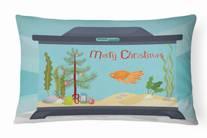 Carolines Treasures Sealife Art Merry Christmas Canvas Fabric Decorative Pillow, Canvas, 12x16 Inches, Indoor/Outdoor Use