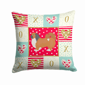 Love Design with Dog Fabric Decorative Pillow - 194030176481